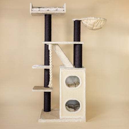 Cat Tree Cat Penthouse Blackline (Cream)