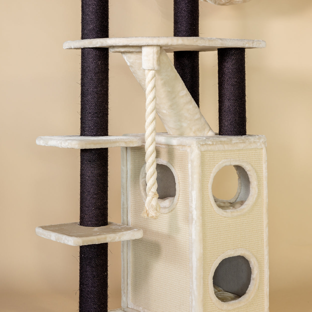 Cat Tree Cat Penthouse Blackline (Cream)