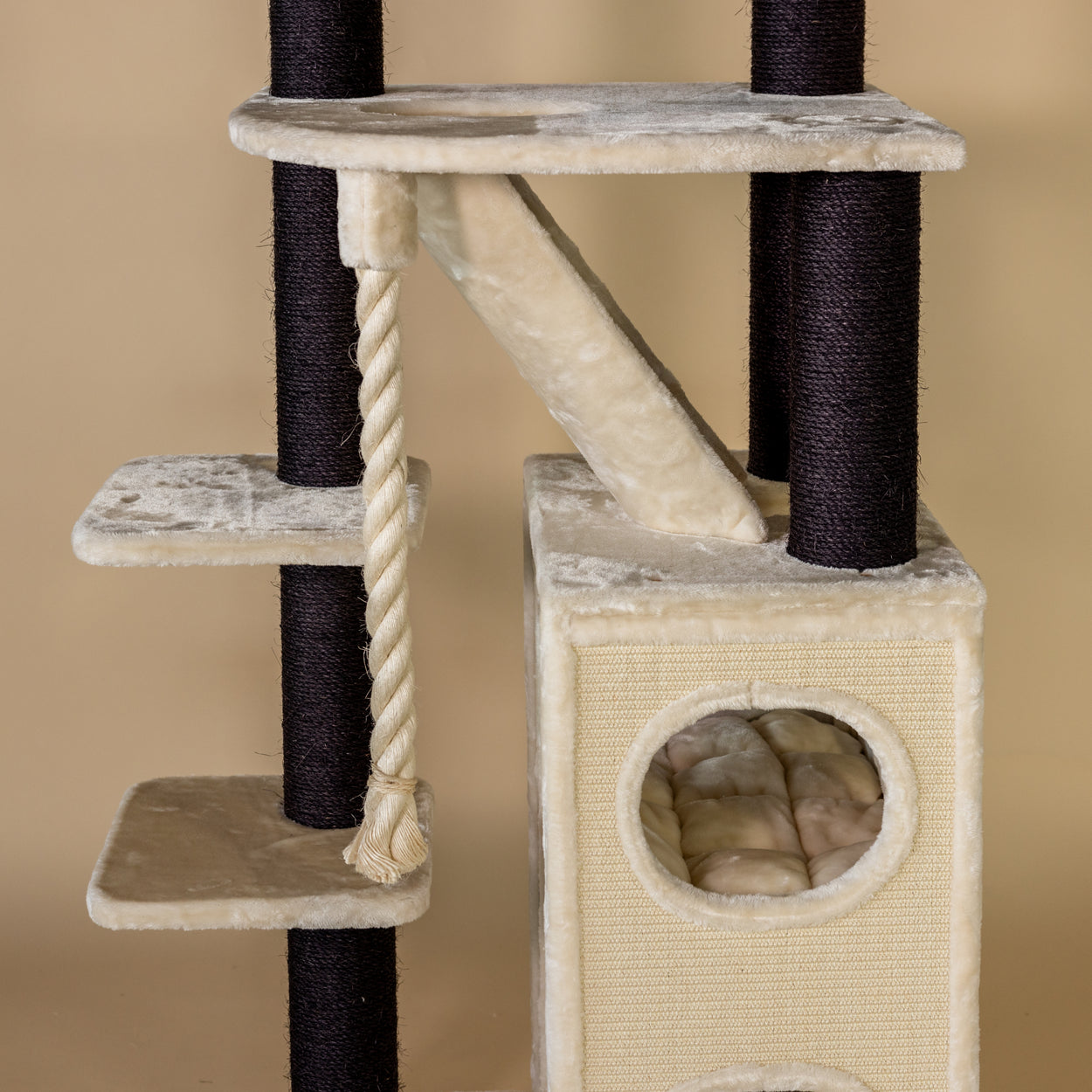 Cat Tree Cat Penthouse Blackline (Cream)