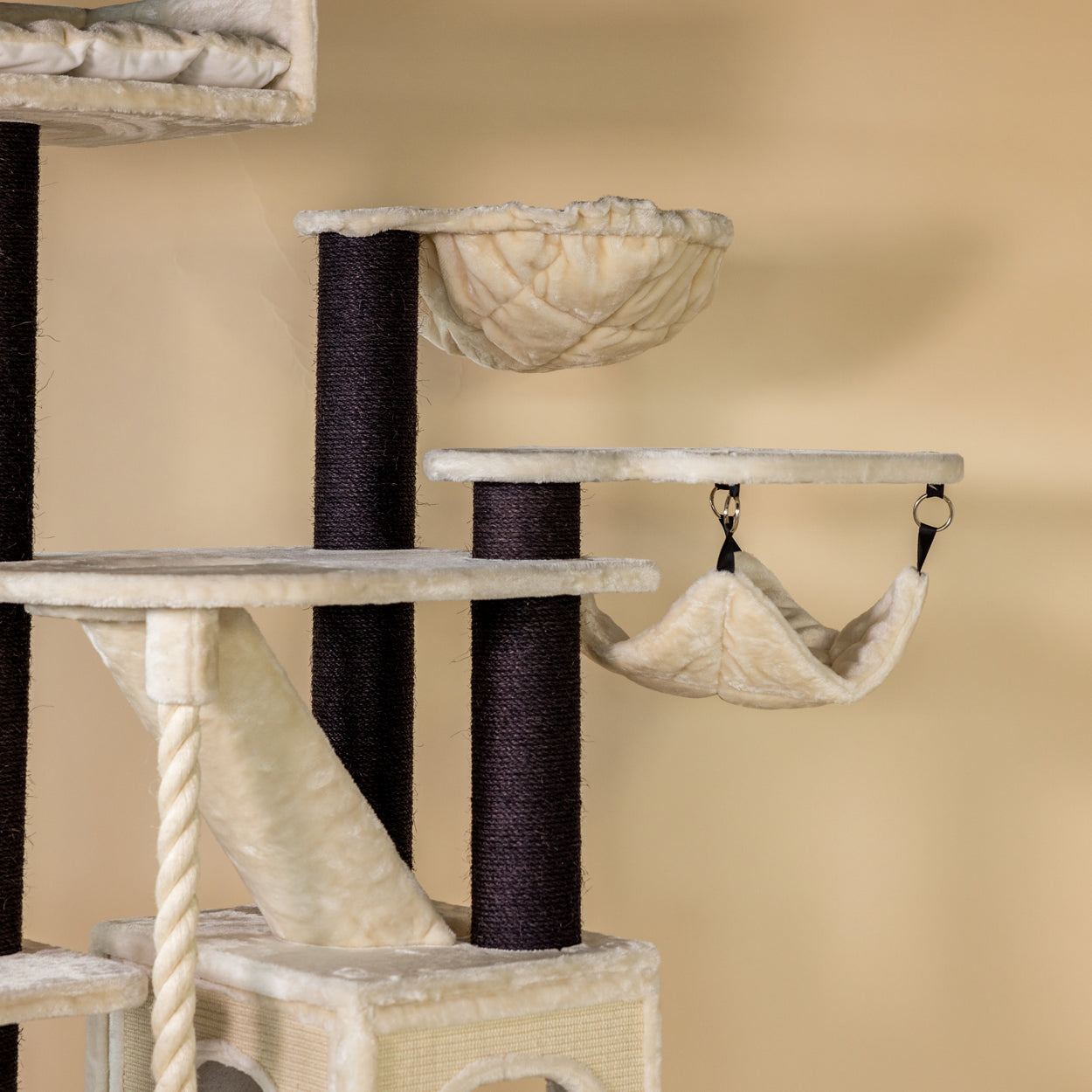 Cat Tree Cat Penthouse Blackline Crown (Cream)