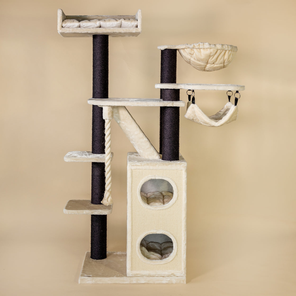 Cat Tree Cat Penthouse Blackline Crown (Cream)