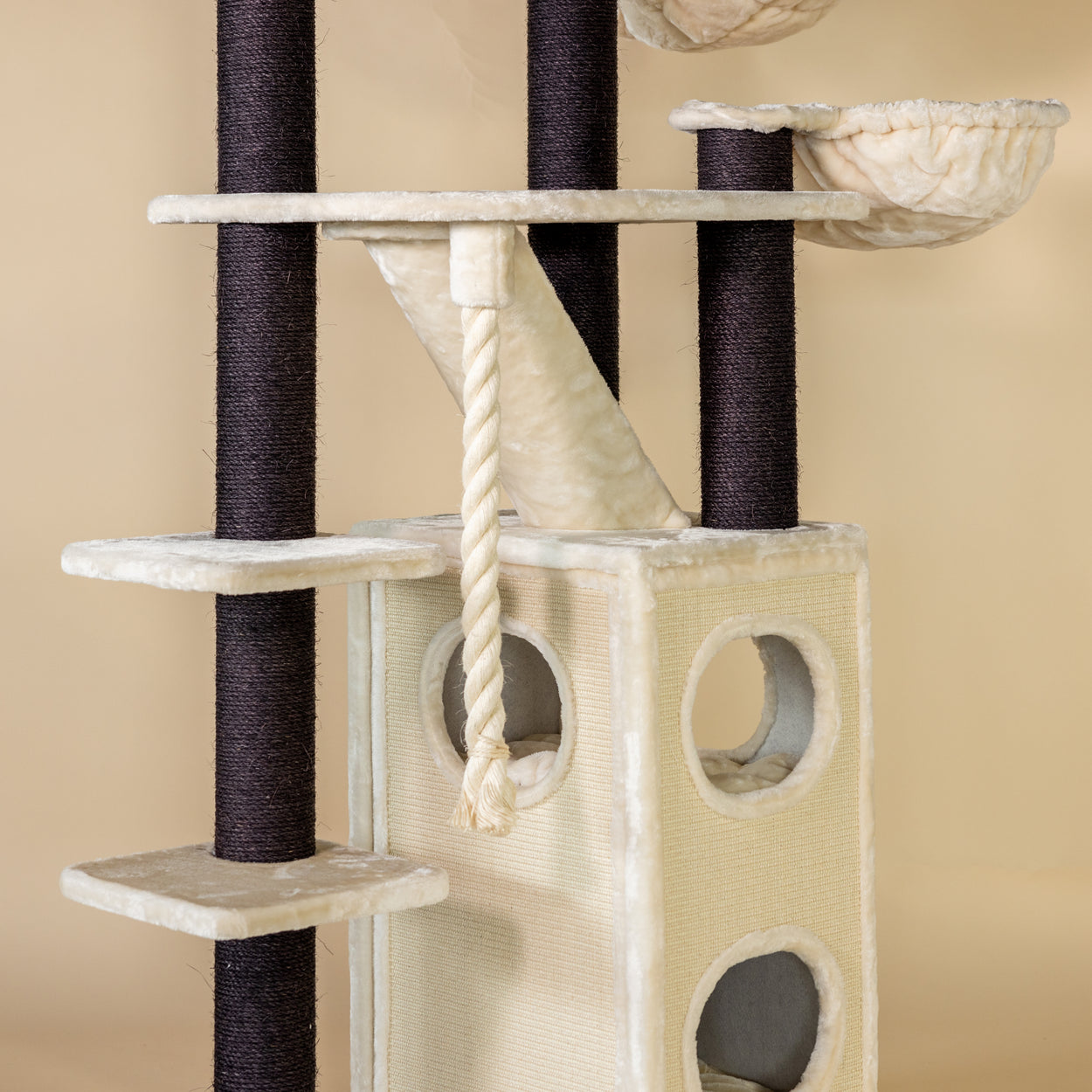 Cat Tree Cat Penthouse Blackline Plus (Cream)
