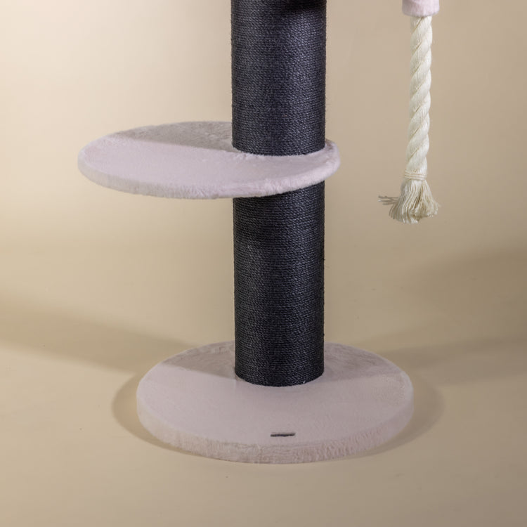 Cat Tree Maine Coon Lounge Sleeper Blackline (Pink Teddy)