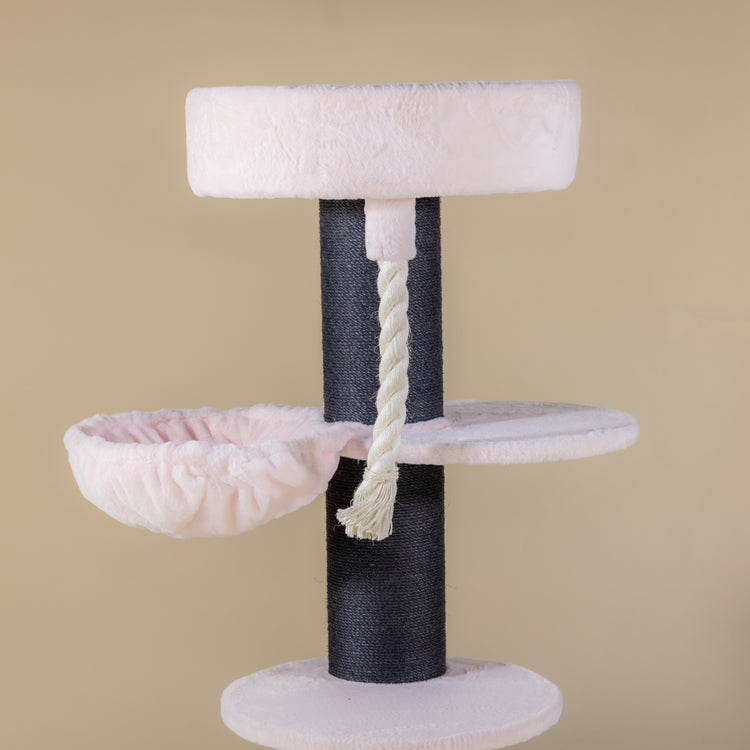 Cat Tree Maine Coon Sleeper Blackline Plus (Pink Teddy)