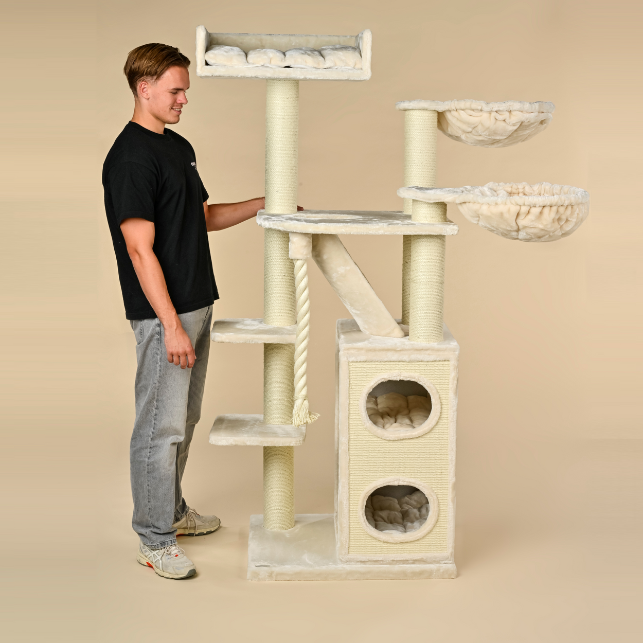 Cat Tree Cat Penthouse Plus (Cream)