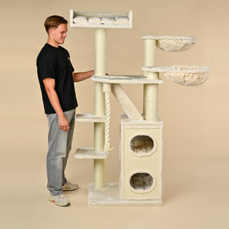 Cat Tree Cat Penthouse Plus (Cream)