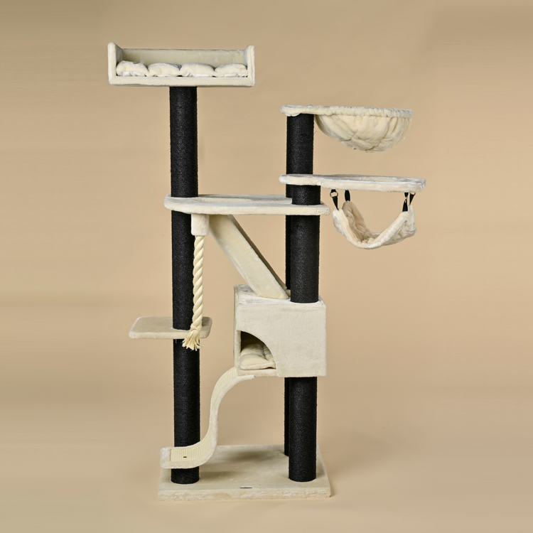 Cat Tree Kilimandjaro de Luxe Blackline Crown (Cream)
