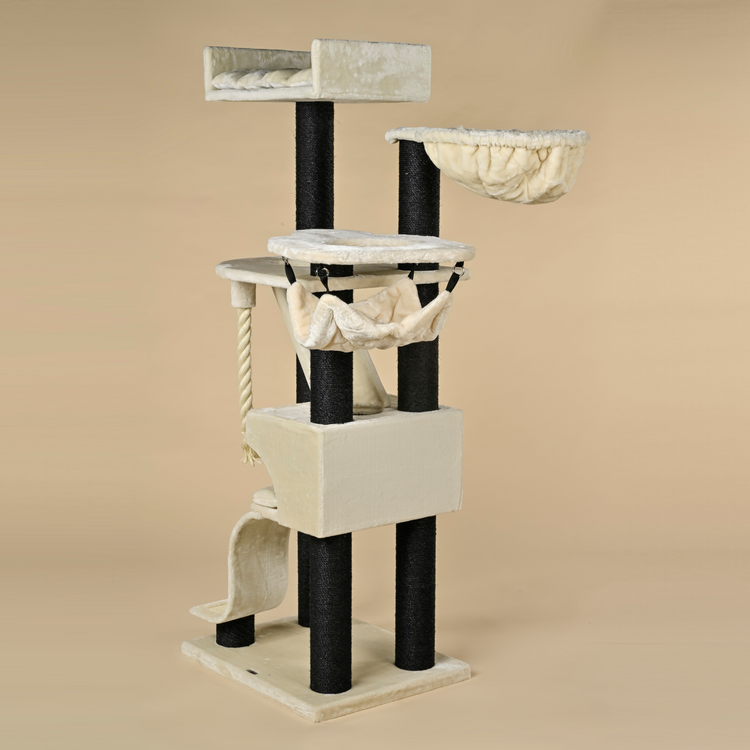 Cat Tree Kilimandjaro de Luxe Blackline Crown (Cream)