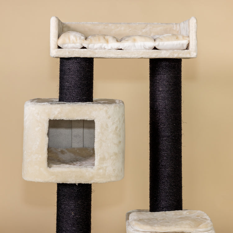 Cat Tree Devon Rex Blackline (Cream)