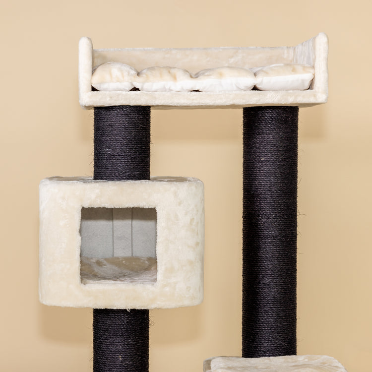 Cat Tree Devon Rex Blackline (Cream)