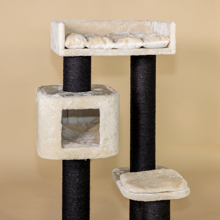 Cat Tree Devon Rex Blackline (Cream)