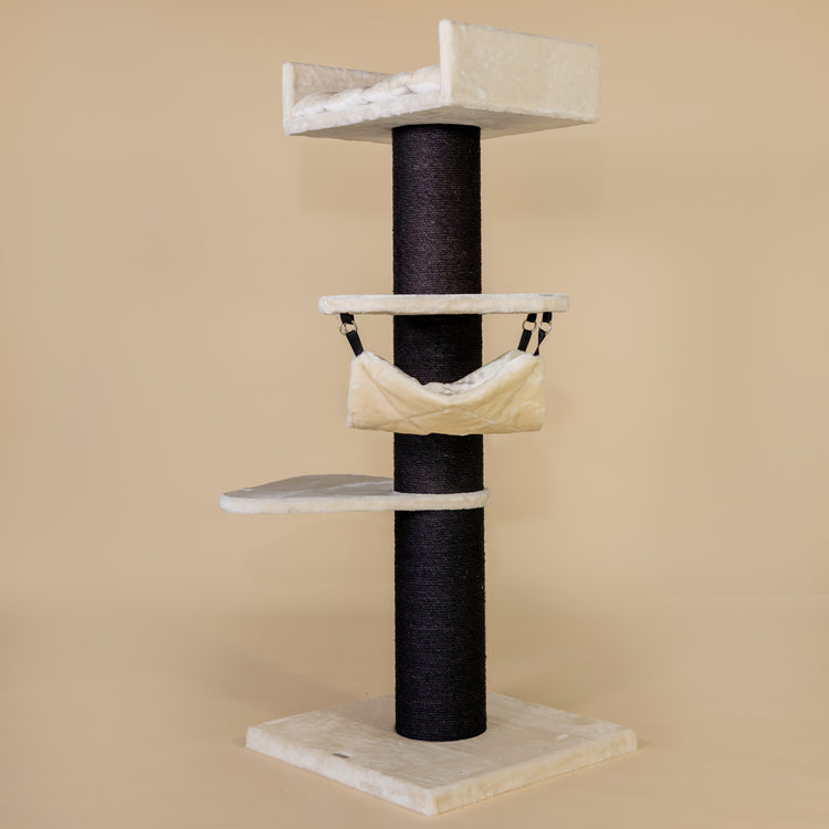 Cat Tree Royalty Blackline Crown (Beige)