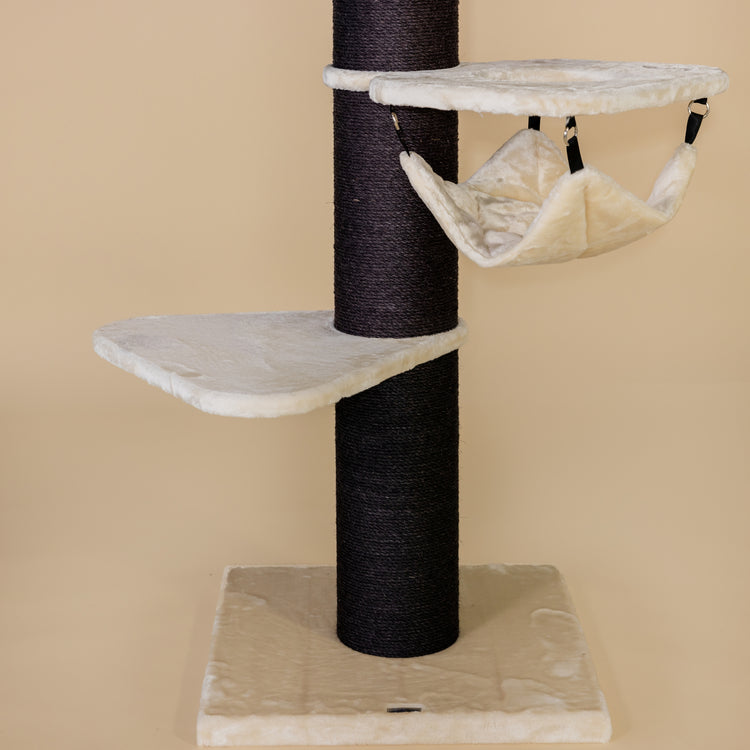 Cat Tree Royalty Blackline Crown (Beige)