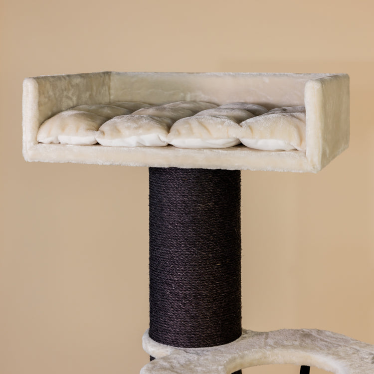 Cat Tree Royalty Blackline Crown (Beige)