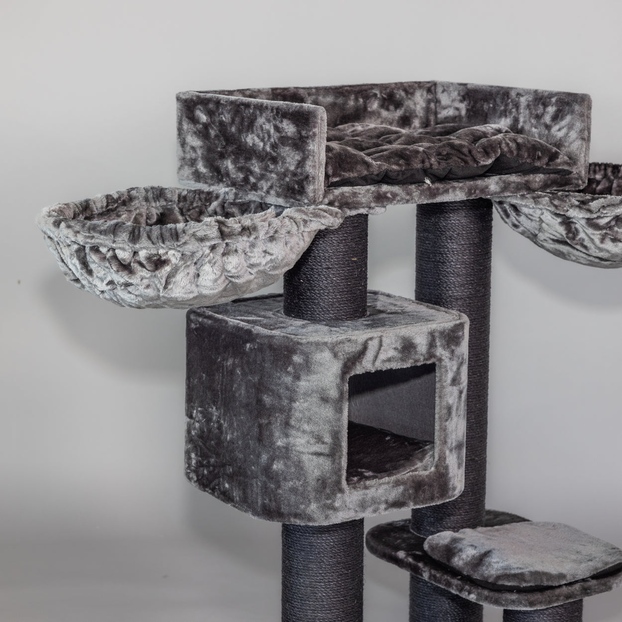 Cat Tree Devon Rex Blackline Plus (Dark Grey)