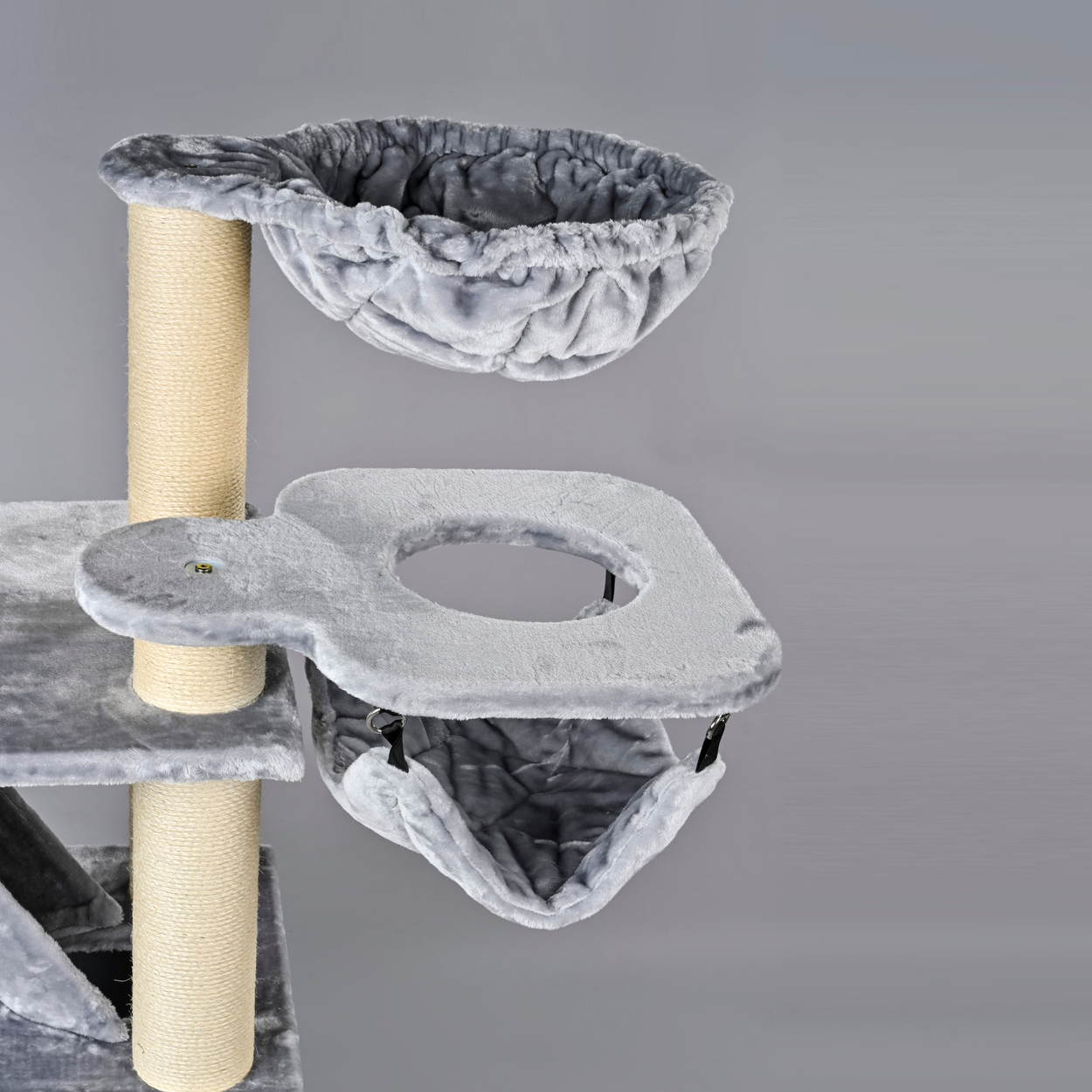 Cat Tree Cat Penthouse Crown (Light Grey)