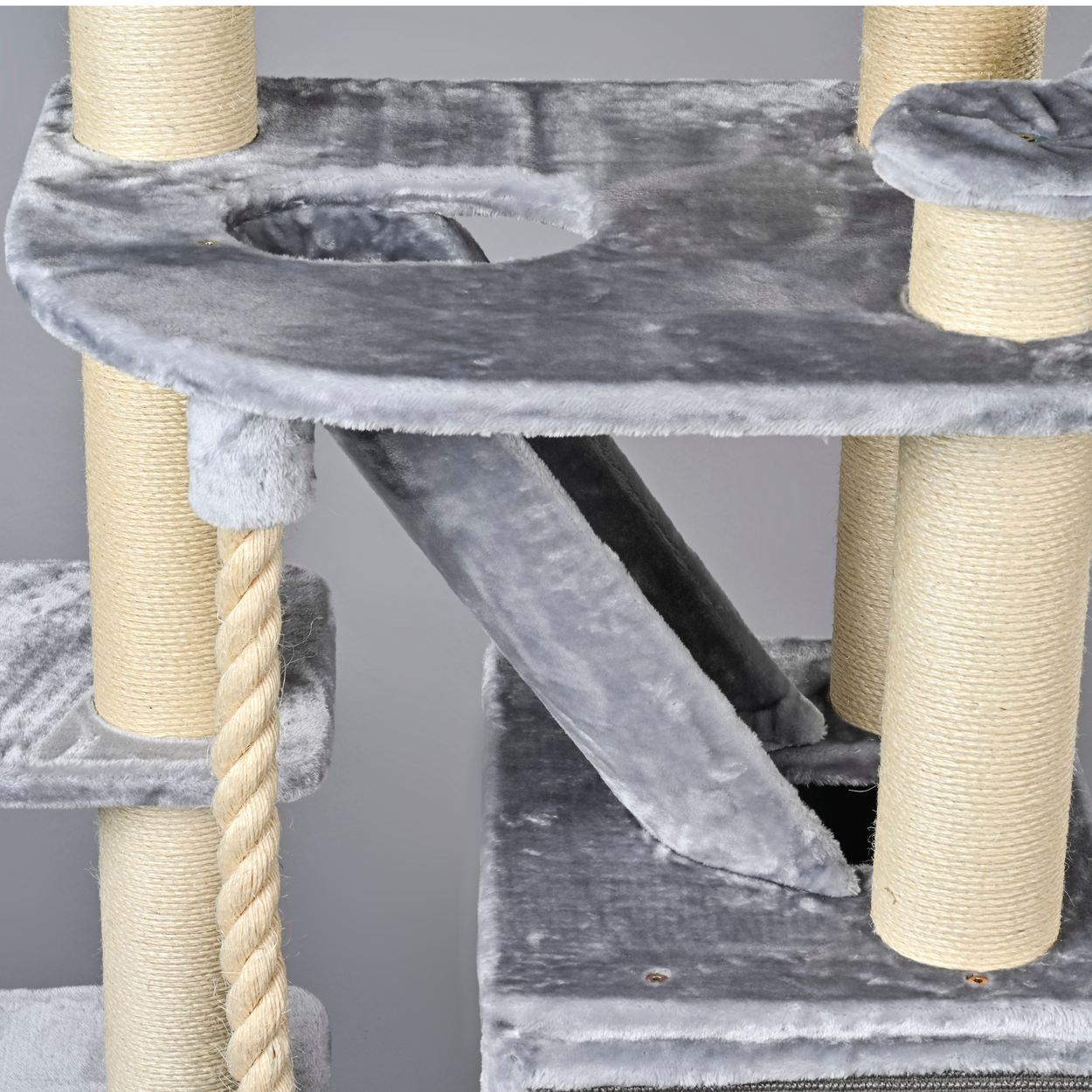 Cat Tree Cat Penthouse Plus (Light Grey)