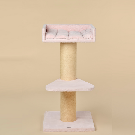 Cat Tree Maine Coon Lounge (Pink Teddy)