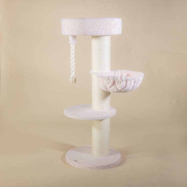 Cat Tree Maine Coon Sleeper de Luxe (Pink Teddy)