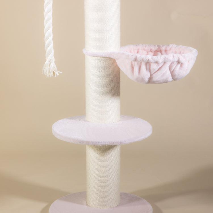 Cat Tree Maine Coon Sleeper de Luxe (Pink Teddy)