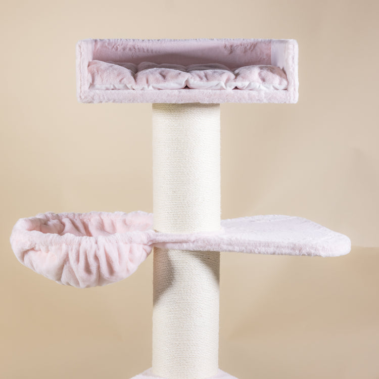 Cat Tree Royalty Plus (Pink Teddy)