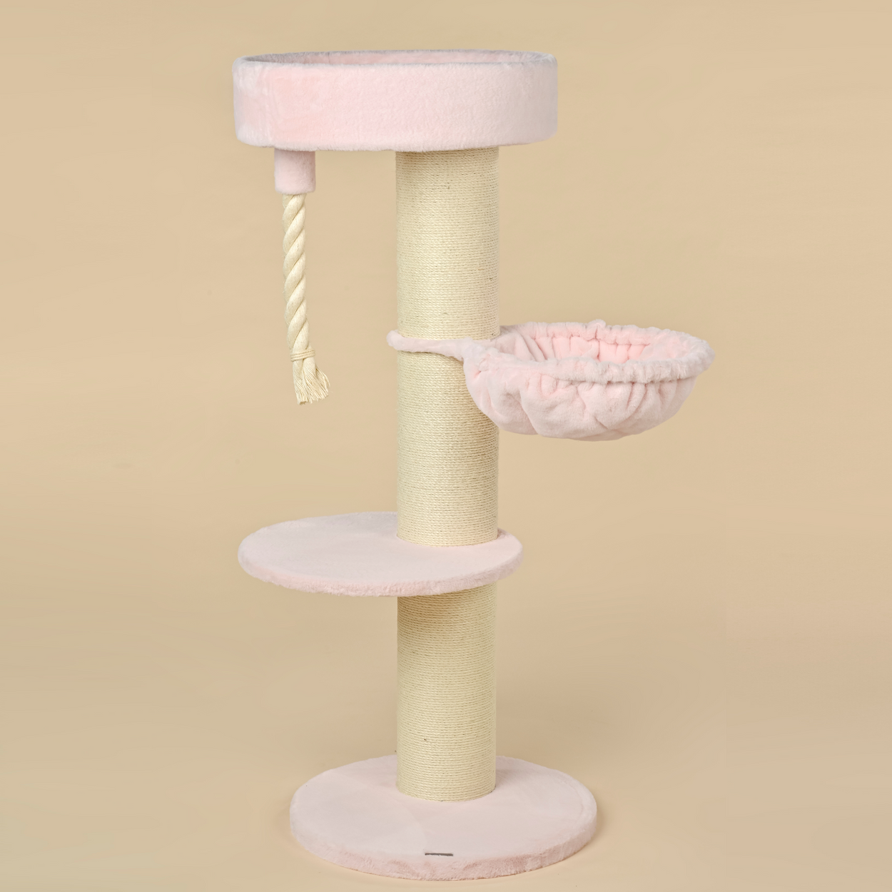 Cat Tree Maine Coon Sleeper de Luxe (Pink Teddy)