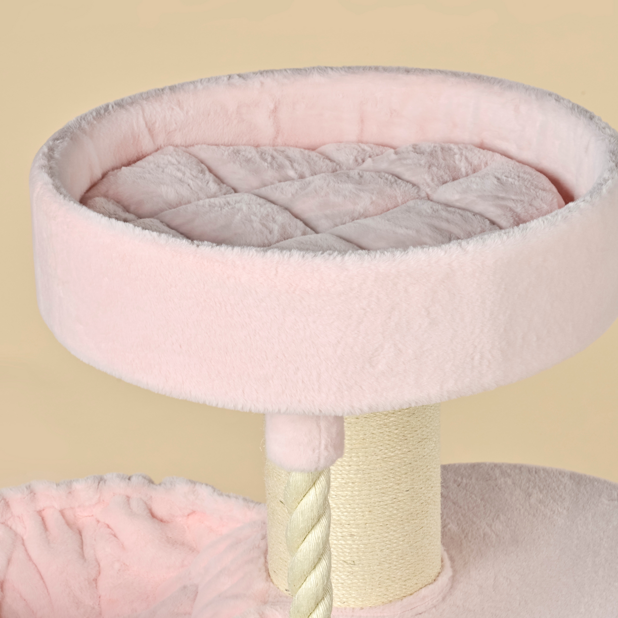 Cat Tree Maine Coon Sleeper Plus (Pink Teddy)