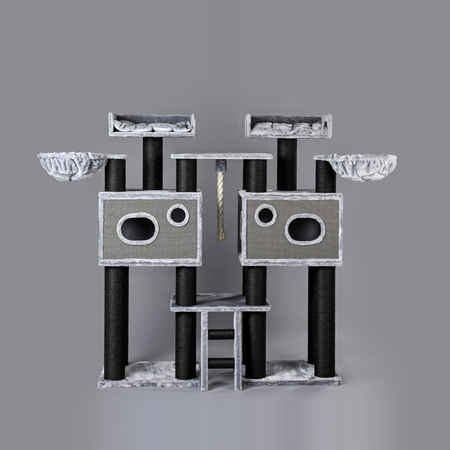 Cat Tree Royal Cat Palace Blackline (Light Grey)