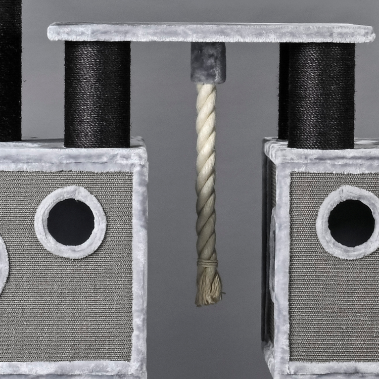 Cat Tree Royal Cat Palace Blackline (Light Grey)