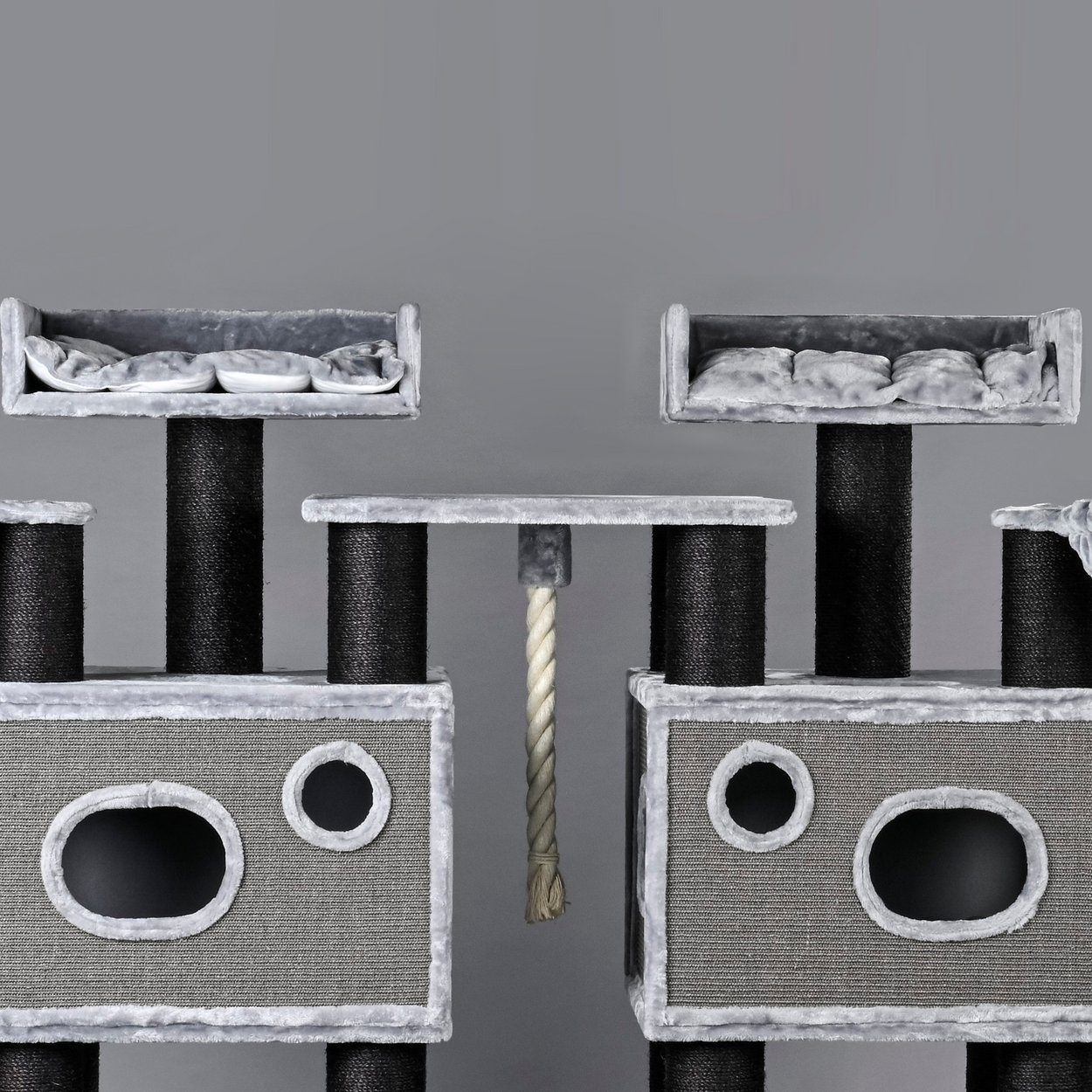 Cat Tree Royal Cat Palace Blackline (Light Grey)