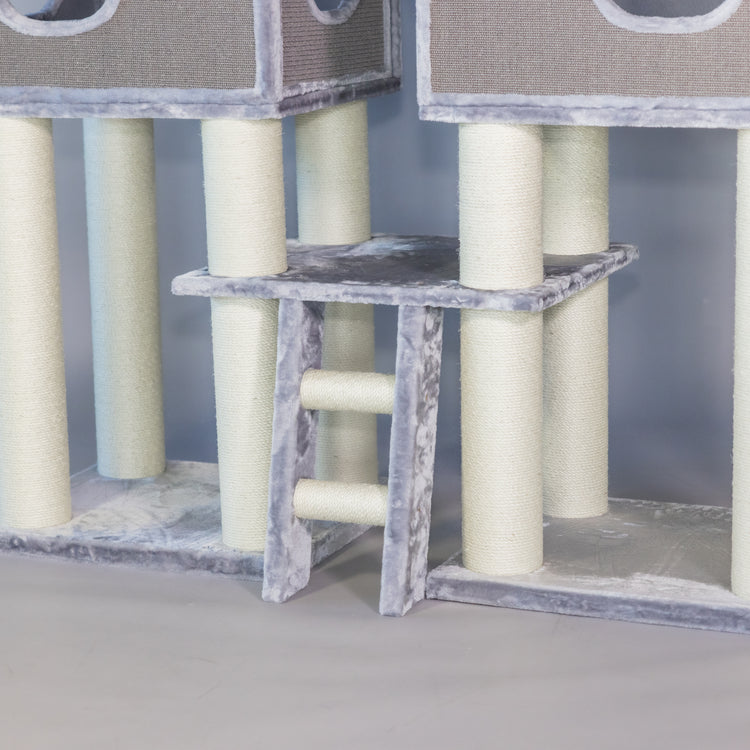 Cat Tree Royal Cat Palace (Light Grey)