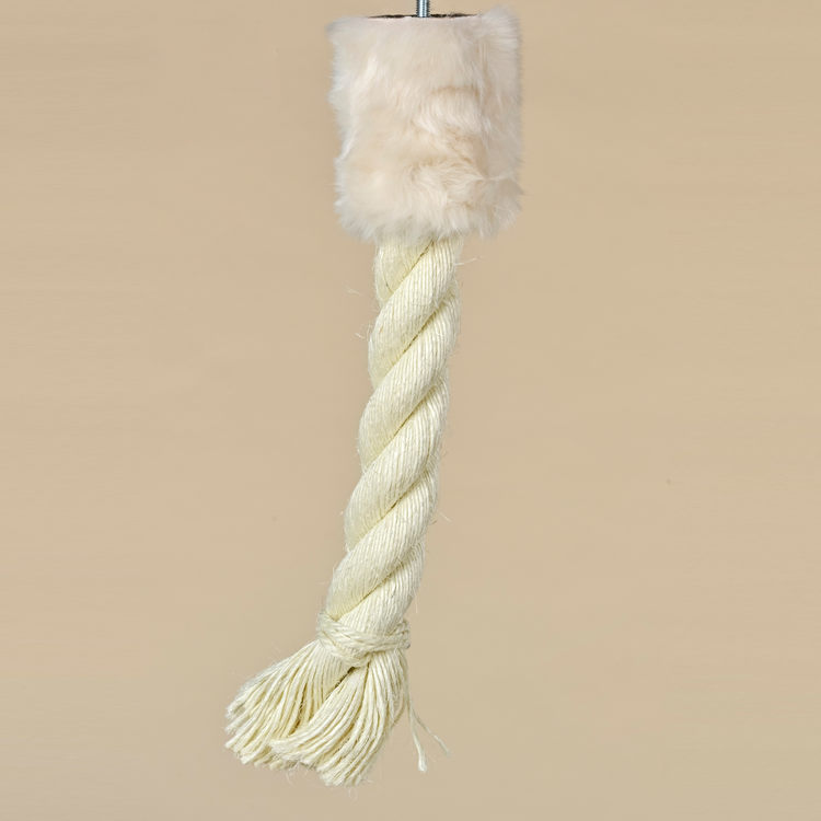 Play rope Furry Bengal Ø5 x 40 cm (White)
