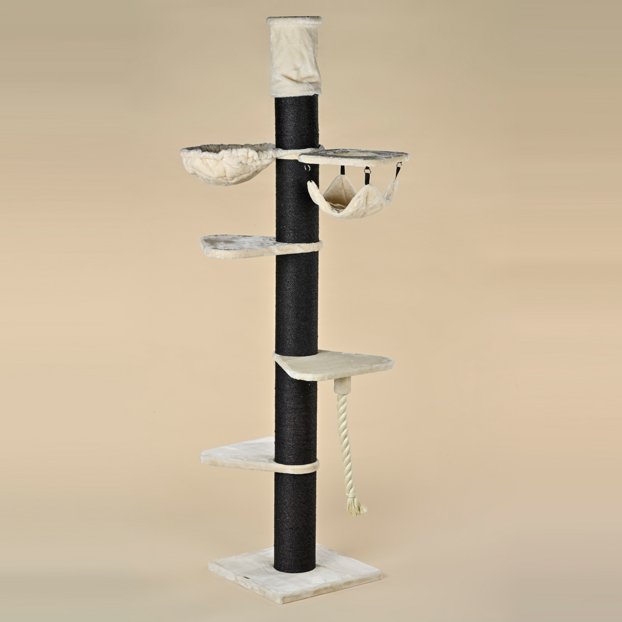 Cat Tree Maine Coon Tower Blackline Crown (Cream)