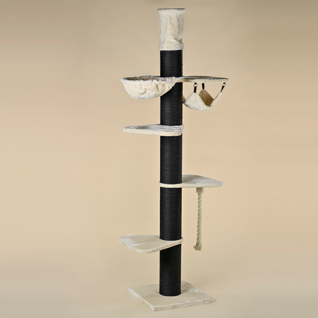 Cat Tree Maine Coon Tower Blackline Crown (Cream)