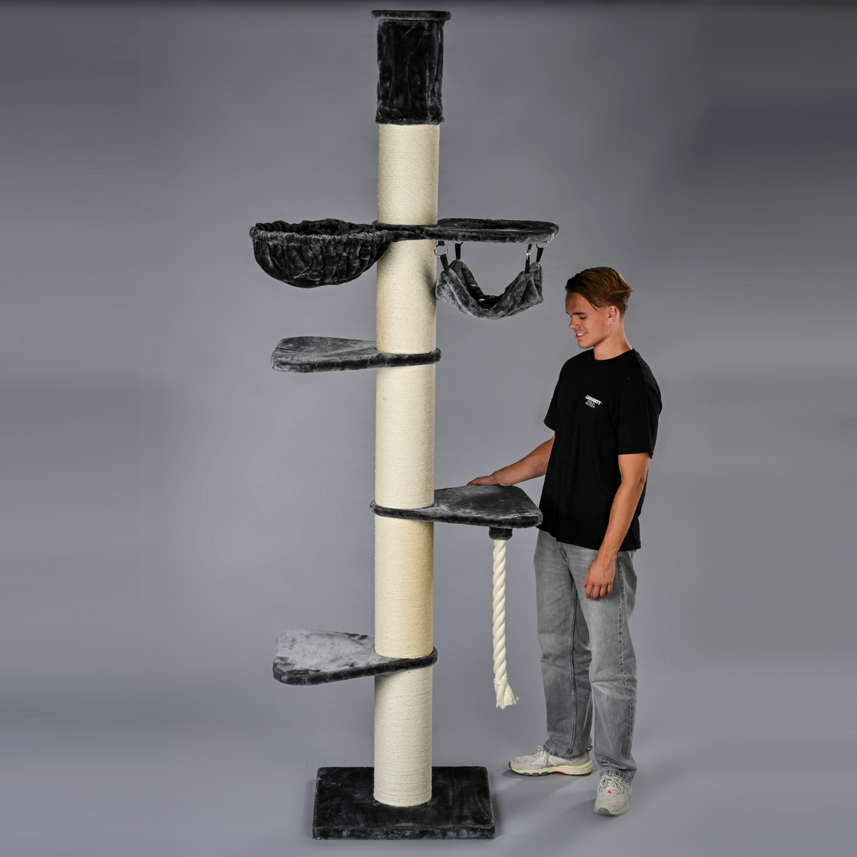 Cat Tree Maine Coon Tower Crown (Dark Grey)