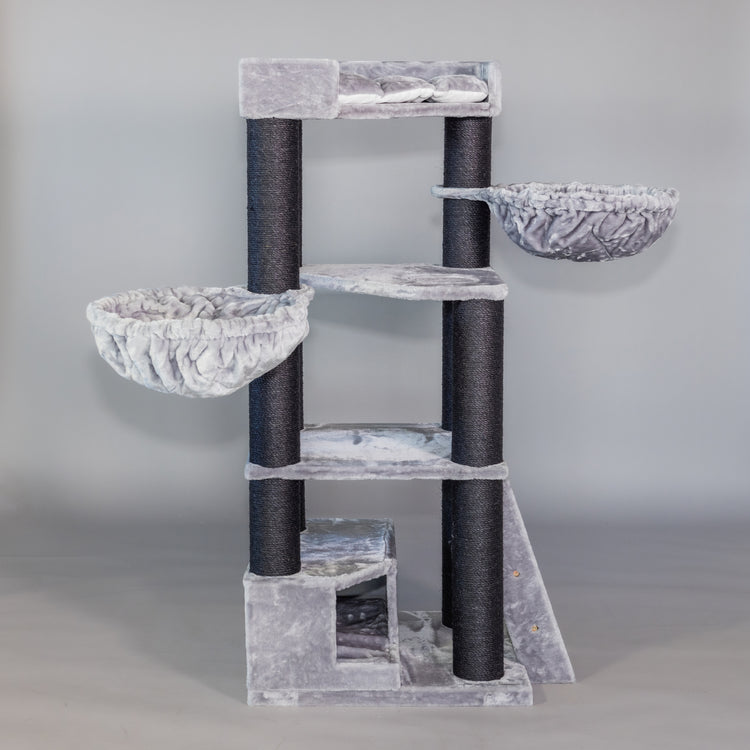 Cat Tree Corner Coon Blackline (Light Grey)