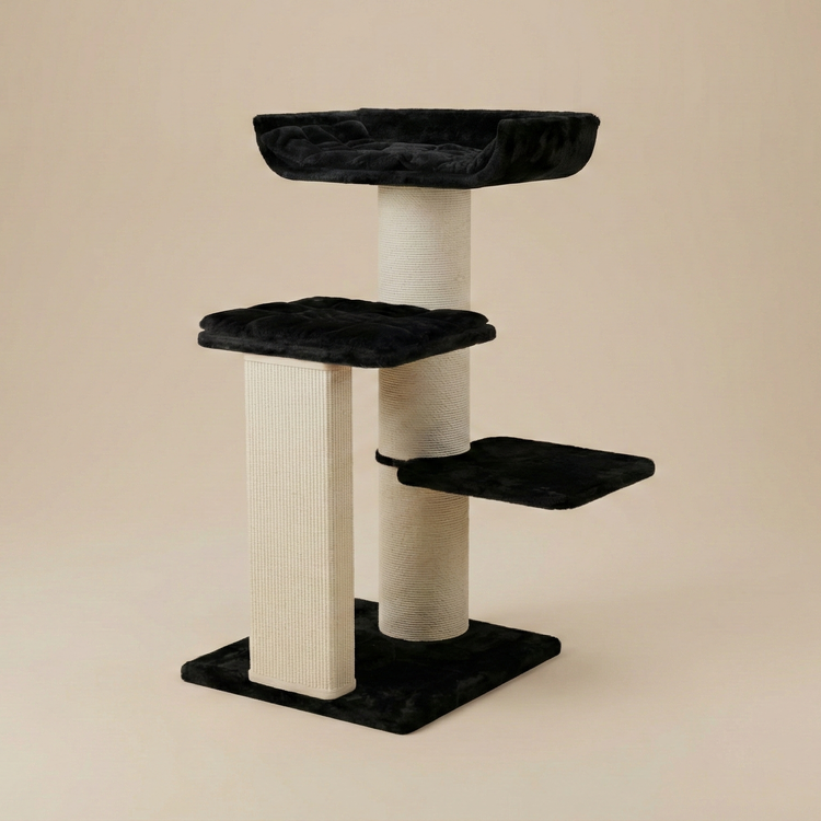 Cat Tree Maine Coon Throne (Black Teddy)