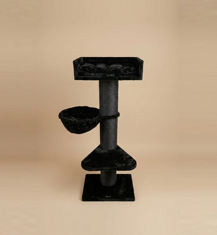 Cat Tree Royalty Blackline De luxe (Black Teddy)