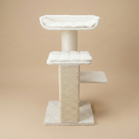 Cat Tree Maine Coon Throne (Beige Teddy)