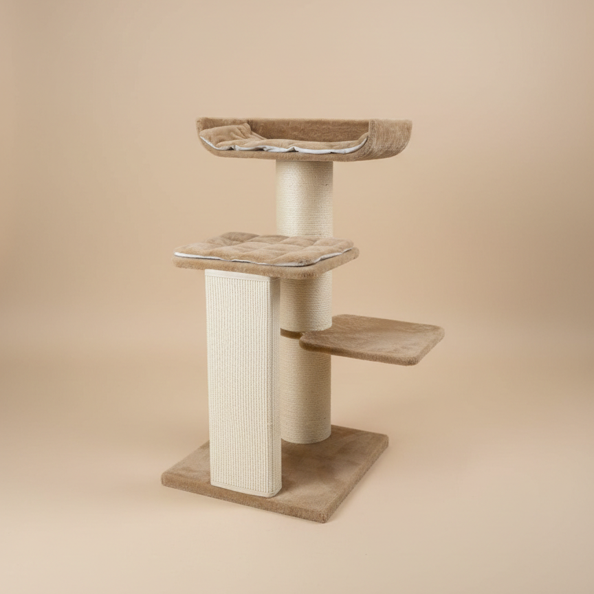 Cat Tree Maine Coon Throne (Cappuccino Teddy)