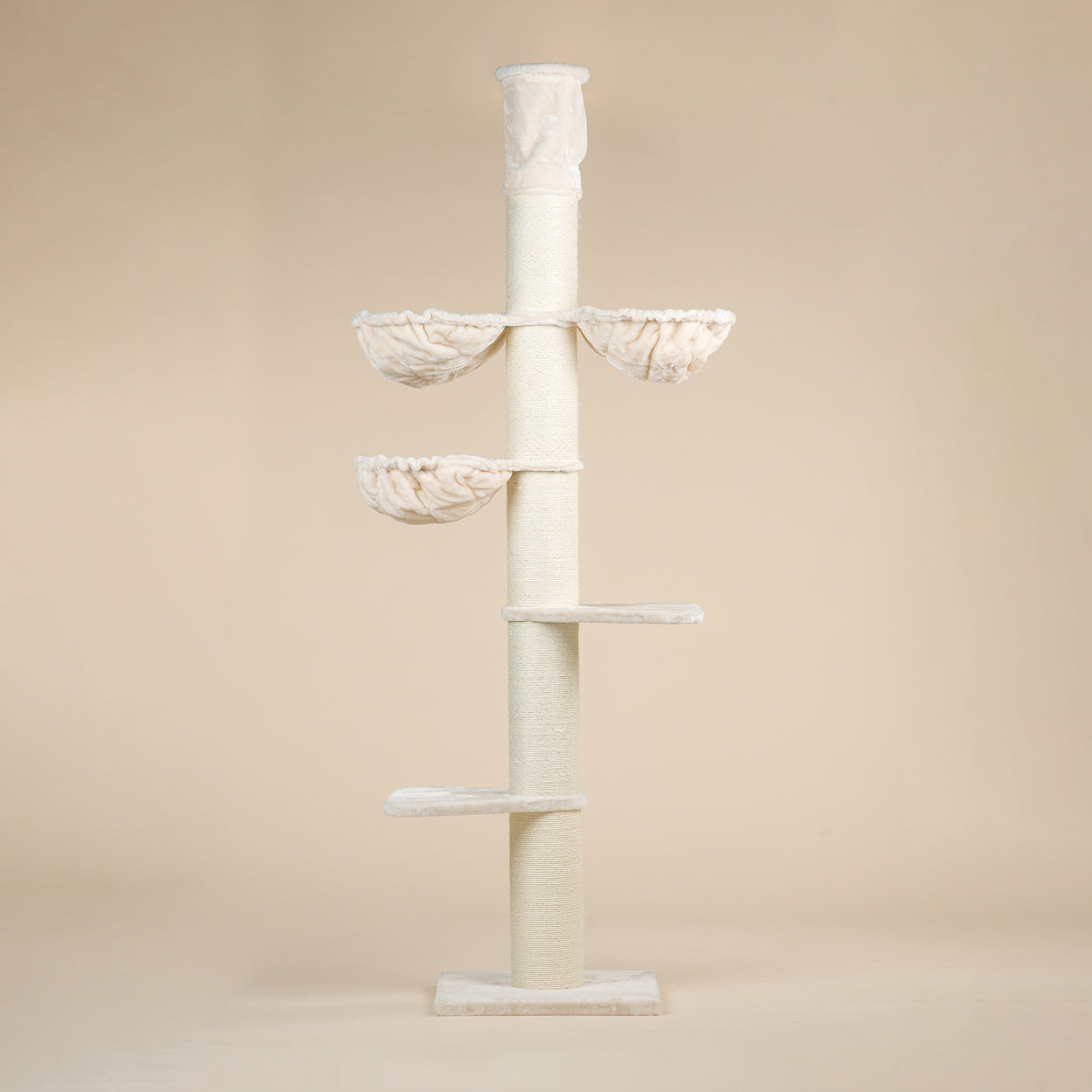Cat Tree Maine Coon Tower Plus (Cream) 225-245 cm