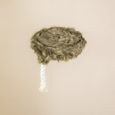 Furry Bengal Bed with Cushion Ø40 x 8 cm (Forrest Green)