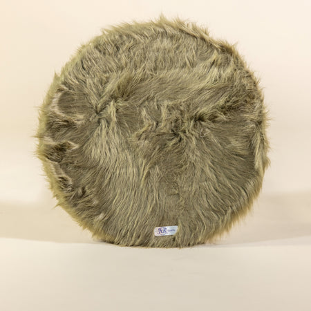 Furry Bengal floor mat Ø50 cm (Forrest Green)