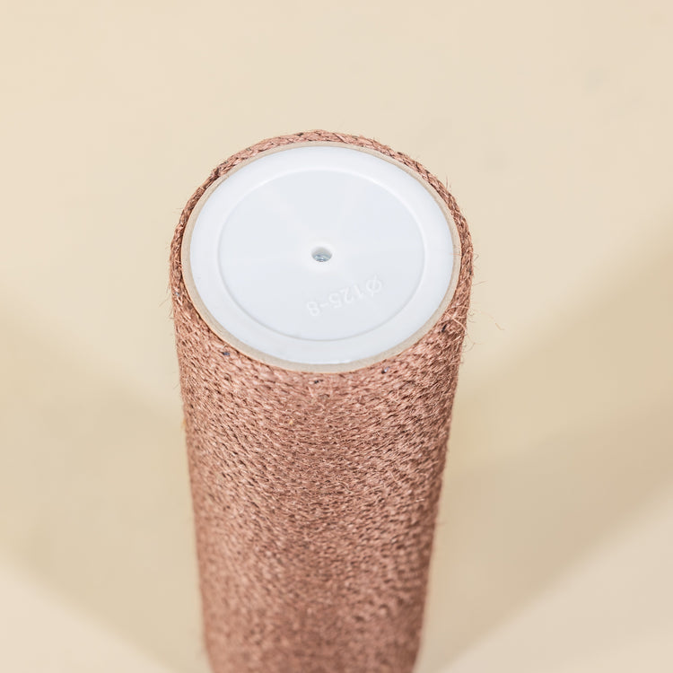 Sisal pole 45 cm x 15 cmØ - M8 - 1 screw hole (brown)