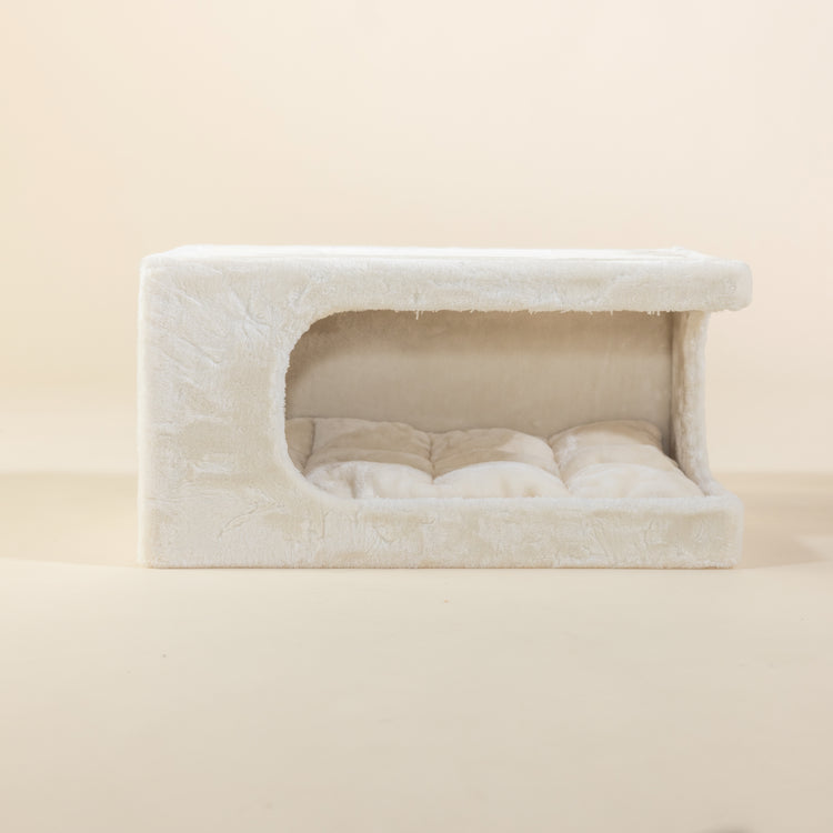 Playhouse with Cushion (Bottom), Norwegian Cat Retreat (Cream)