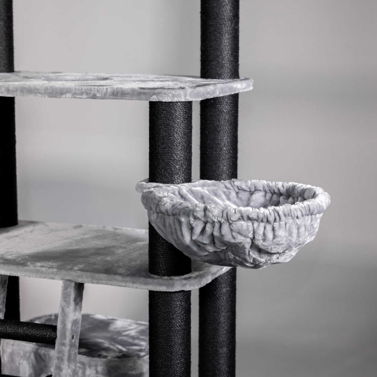 Cat Tree for Large Breeds - Panther XXL Blackline (Light Grey)