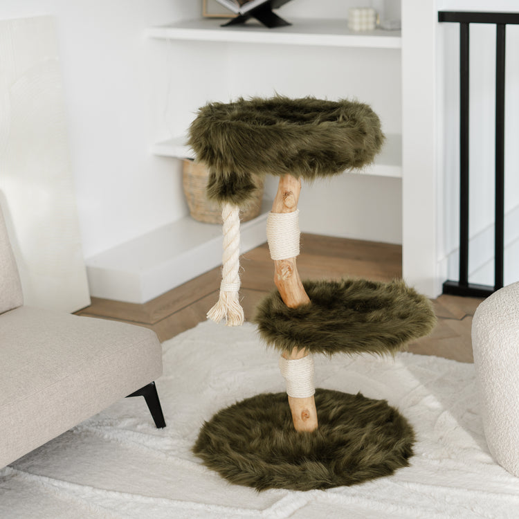 Cat Tree Furry Bengal (Forest Green)