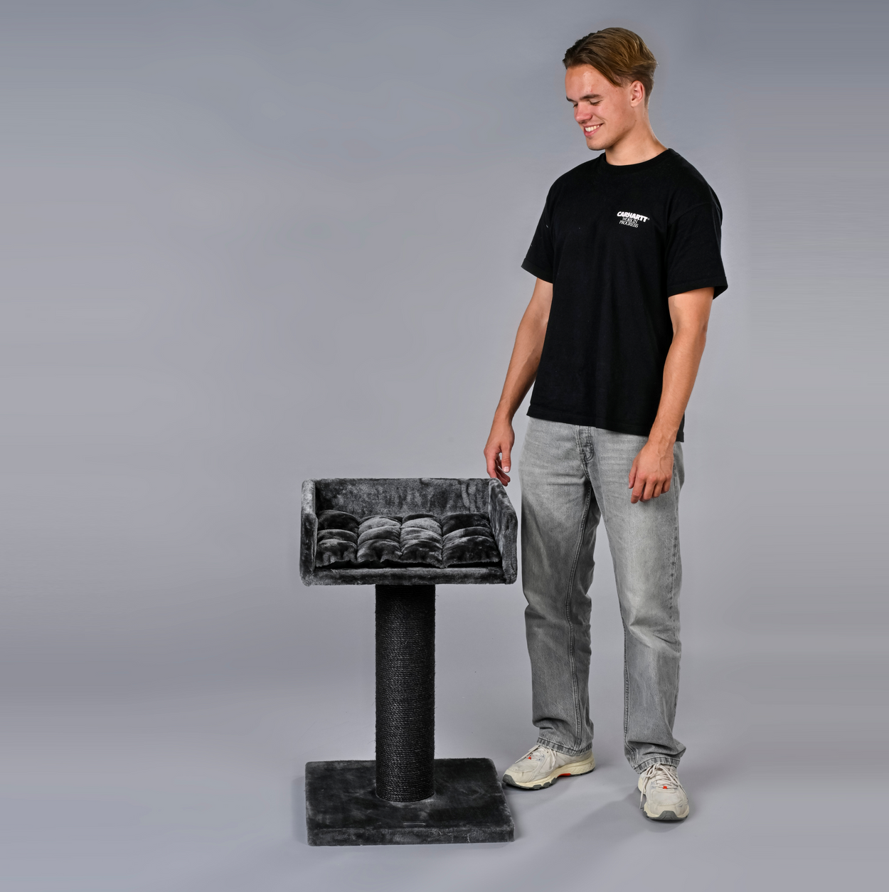 Cat Tree Ragdoll Lounge Blackline (Dark Grey)