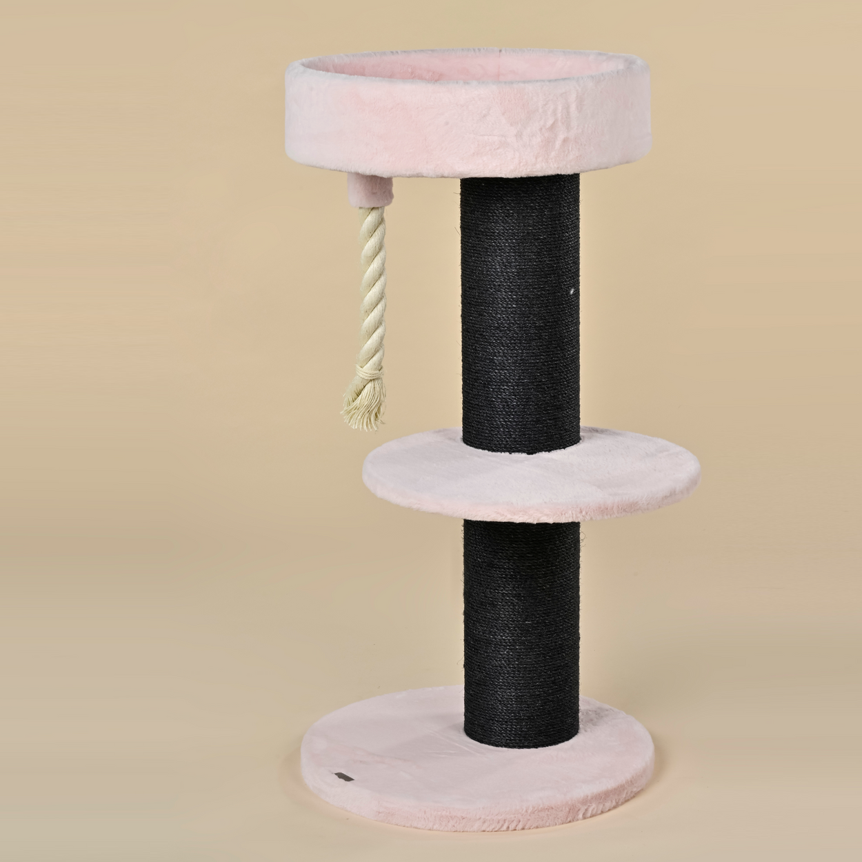 Cat Tree Maine Coon Lounge Sleeper Blackline (Pink Teddy)