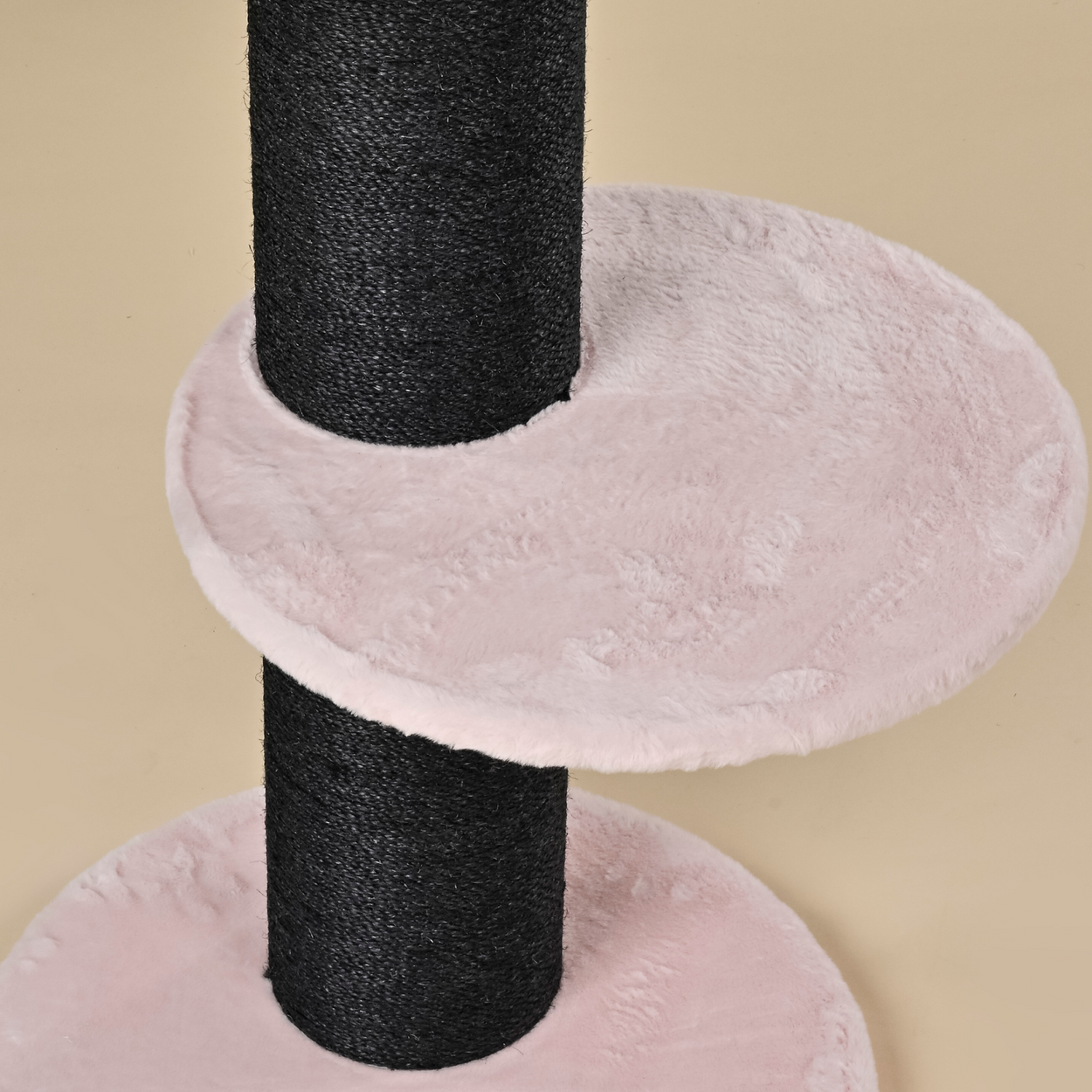 Cat Tree Maine Coon Lounge Sleeper Blackline (Pink Teddy)